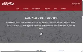 Regional Electric website