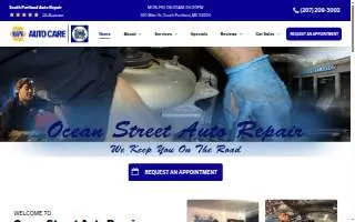 Ocean Street Auto Repair of South Portland website