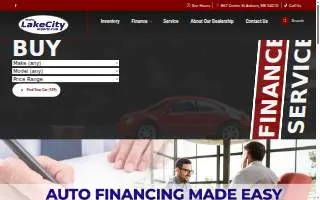 Lake City Exports website