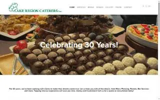 Lake Region Caterers website