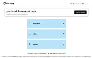 Portland Chiropractic Neurology website