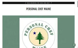 Personal Chef Maine website
