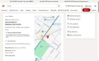 Walgreens of Biddeford website