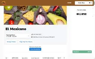 El Mexicano of Sanford website