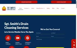 Sgt. Smith's Drain Cleaning Services website