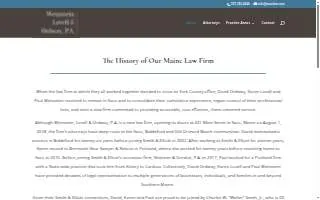 Weinstein, Lovell & Ordway, P.A. of Saco website