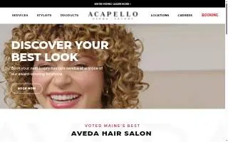 Acapello Aveda Salons of Saco website