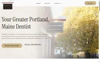 Main Street Dental of Westbrook website