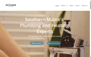 Katahdin Plumbing of Saco website
