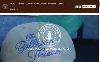 Rustic Taps and Catering of Westbrook website