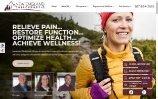 New England Chiropractic of Westbrook website