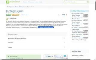 Lain Warren DC website