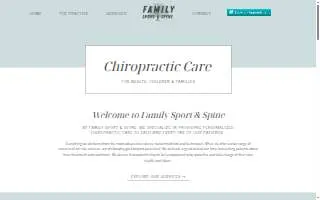 Family Sport and Spine of Westbrook website