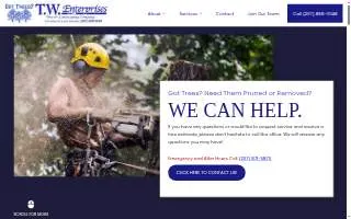 T.W. Enterprises, Inc Tree & Landscaping Co. of Westbrook website