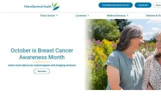 MaineGeneral Medical Center of Augusta website