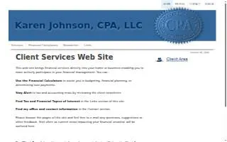Karen Johnson CPA website