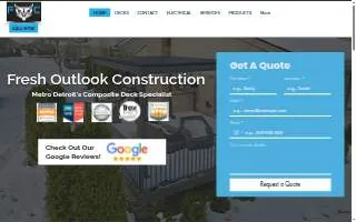 Fresh Outlook Construction of Sterling Heights website