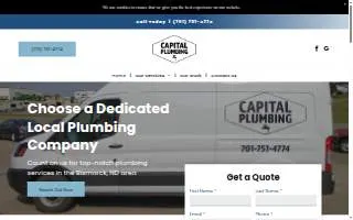 Capital Plumbing of Sterling Heights website