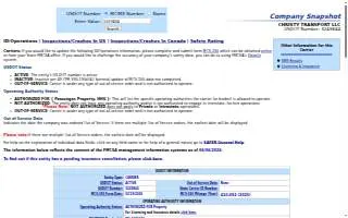 Christy Transport LLC website