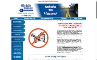 Affordable Automotive of Canton website