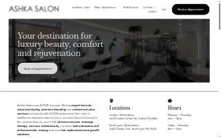 Ashka Salon + website