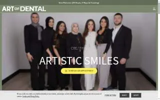 Art of Dental website