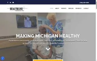 Healthline Chiropractic Clinic website