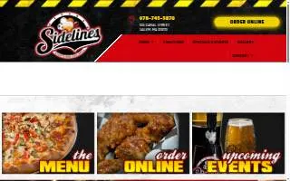 Sidelines Sports Tavern website