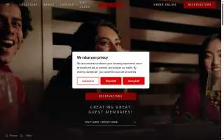 Benihana - Troy website