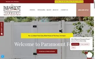 Paramount Fence of Troy website