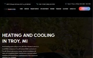 Ultra Climate Control Heating & Cooling of Troy website