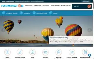 Farmington Senior Center website