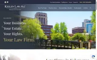 Keilen Law, PLC website