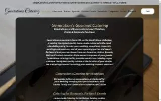 Generations Catering of Kalamazoo website