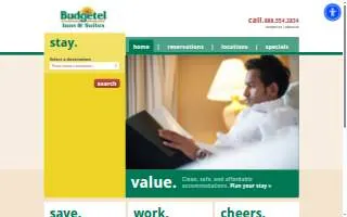 Budgetel Inn & Suites Hotel website