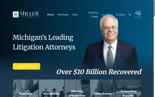 The Miller Law Firm, P.C. Rochester Office website