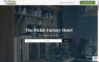 Pickle Factory Boutique Hotel of Covington website