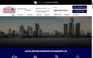 Warren Auto Repair website