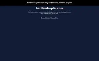 Hartland Septic of Pontiac website