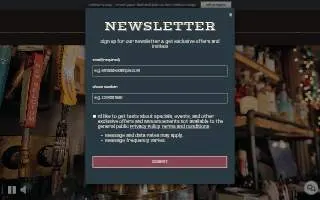 Butter Run Saloon website