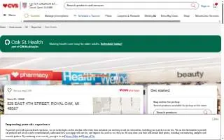 CVS Pharmacy of Royal Oak website