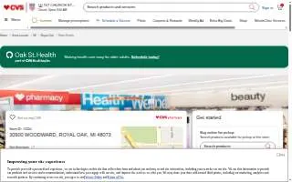 CVS of Royal Oak website