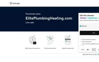 Elite Plumbing & Heating Inc of Royal Oak website