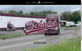 Behnke Dedicated & Logistics website
