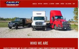 Causley Trucking of Saginaw website