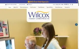 Wilcox Family Chiropractic website