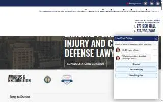 Ben Hall Law of East Lansing website