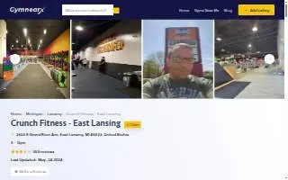 Crunch Fitness - East Lansing website