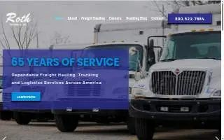 Roth Trucking Inc of Kentwood website