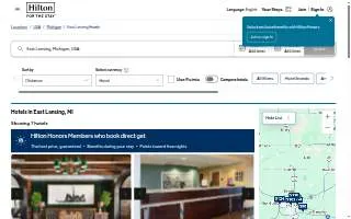 Hampton Inn East Lansing website